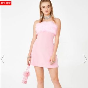 BABY FLIRTY N' THRIVING MARABOU DRESS